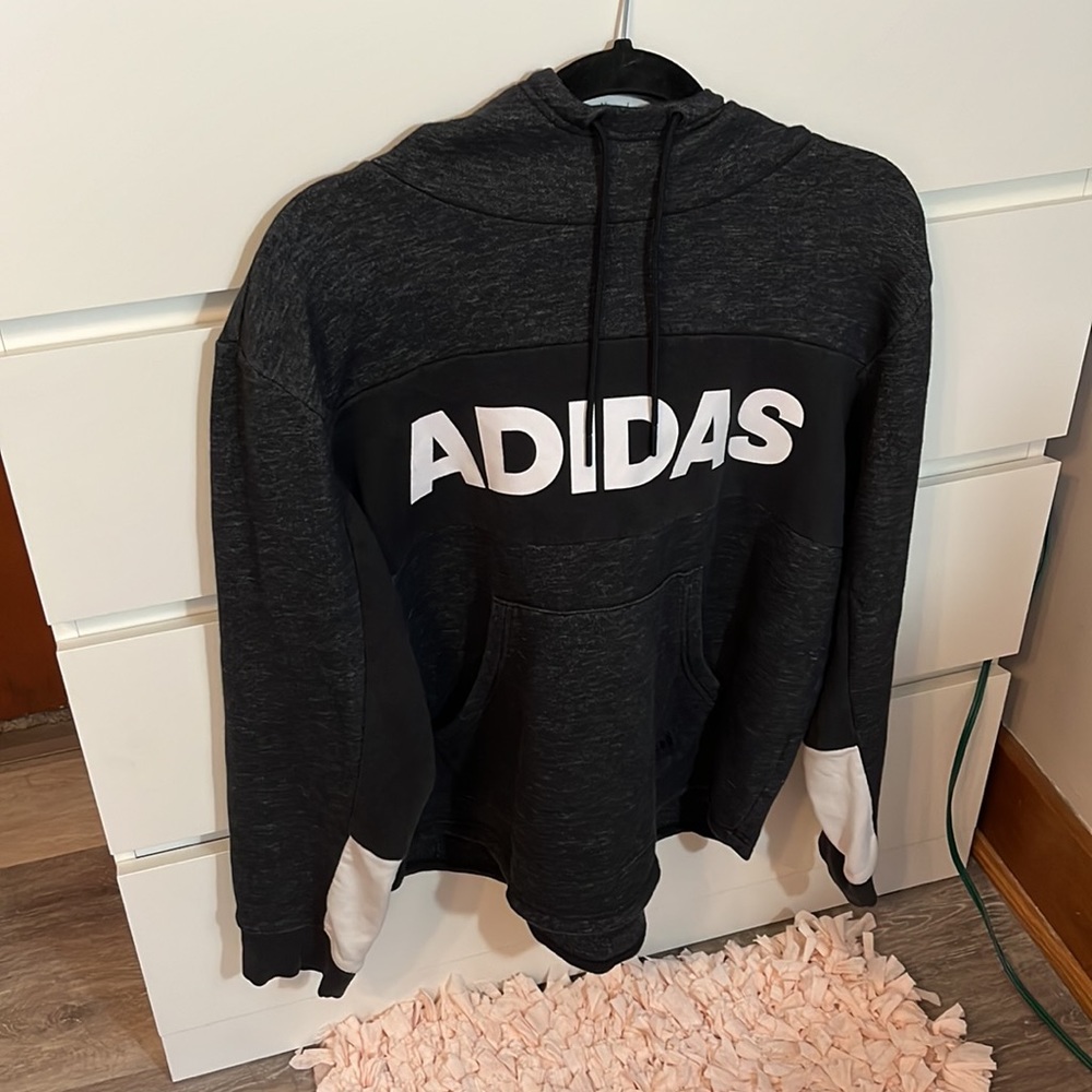 kid’s adidas athletic hoodie (dark gray)